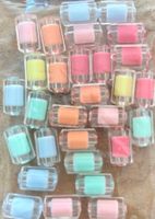 Bunte Acryl Bastelperlen Zylinderform, 25 Stück