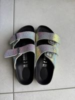 Birkenstock Arizona, Gr. 38, ombre pearls Silver black NEU!