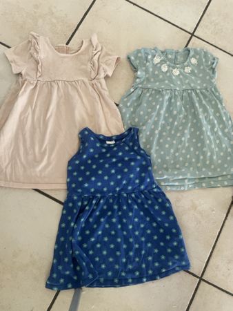 3 süsse Mädchen Sommer Kleider Set C&A Grösse 92 