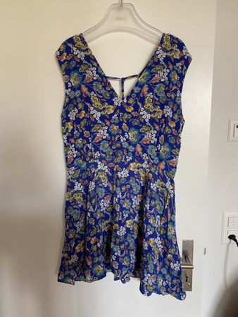 Blaues Sommerkleid Mango Gr. L NEU