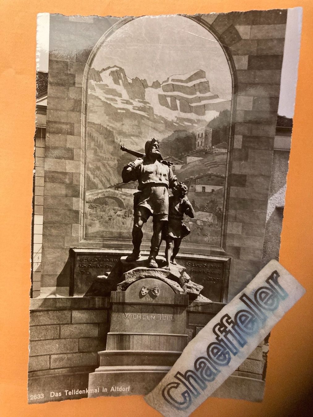 Cartoline postali: 2633 Das Telldenkmal in Altdorf – Usato da Zürich venduto da Chaeffeler