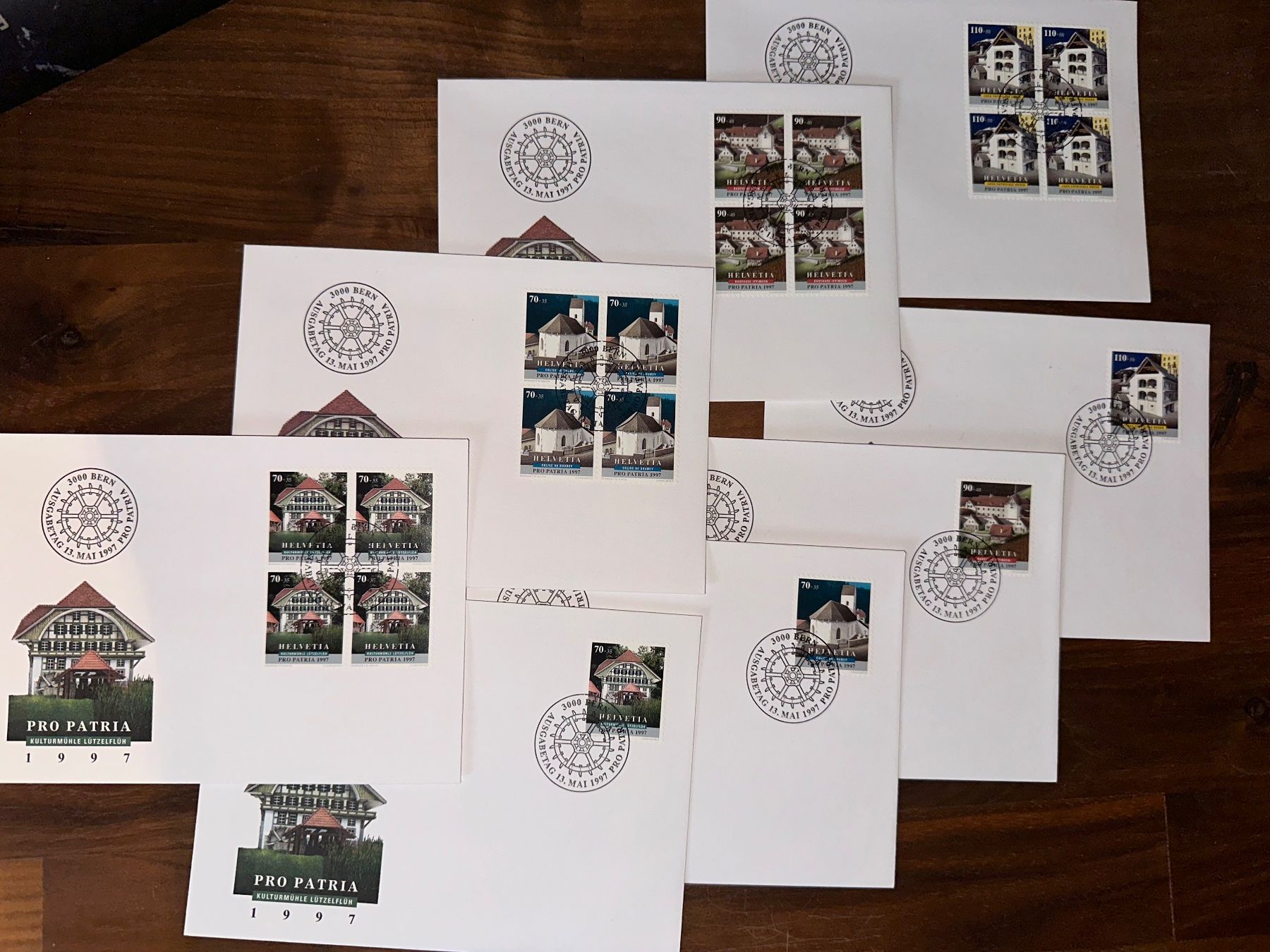 Tutti i francobolli: Set 1997 Pro Patria FDC Ersttagsumschlag – Usato da Stettfurt venduto da 2442 2