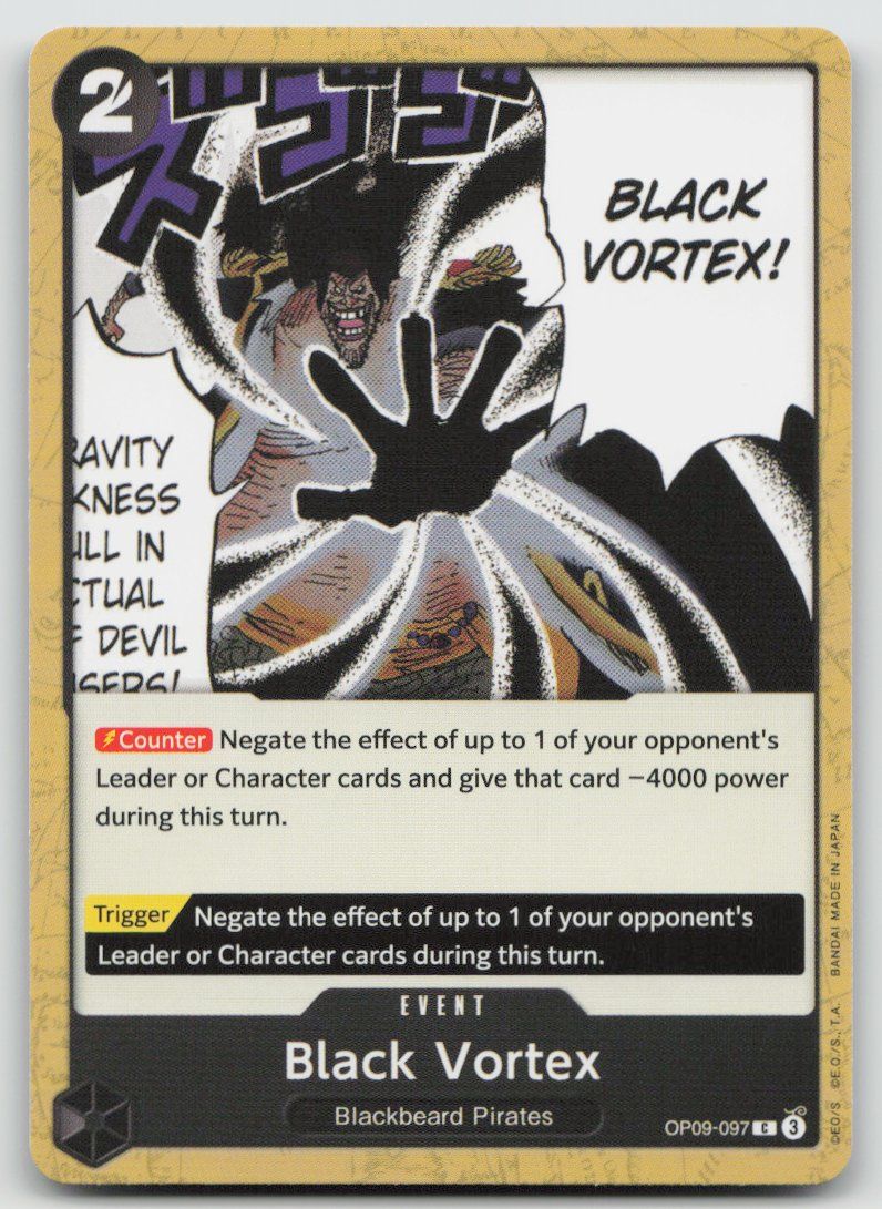 Bandai Carte collezionabili: One Piece Black Vortex OP09-097 C – Usato da Lugano venduto da VlaseCard
