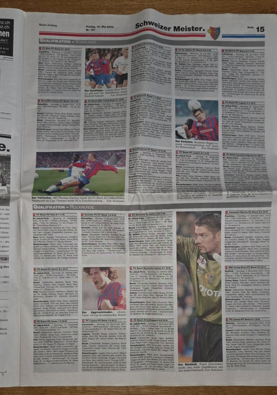Zeitschriften & Magazine: FC Basel, FCB. BaZinside. Sonderbeilage BAZ. Schweizer Meist – Neu (gemäss Beschreibung) aus Möriken AG von Mavo 5