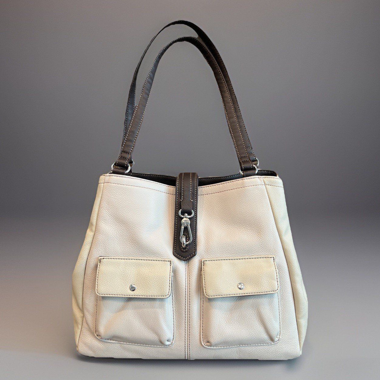 Borse da donna: TIGNANELLO  Ledertasche beige – Usato da Basel venduto da Mamaree