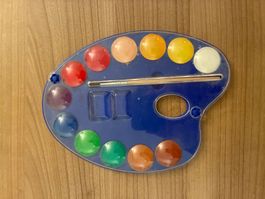 Palette für Wasserfarben, ideal für kleine Künstler!