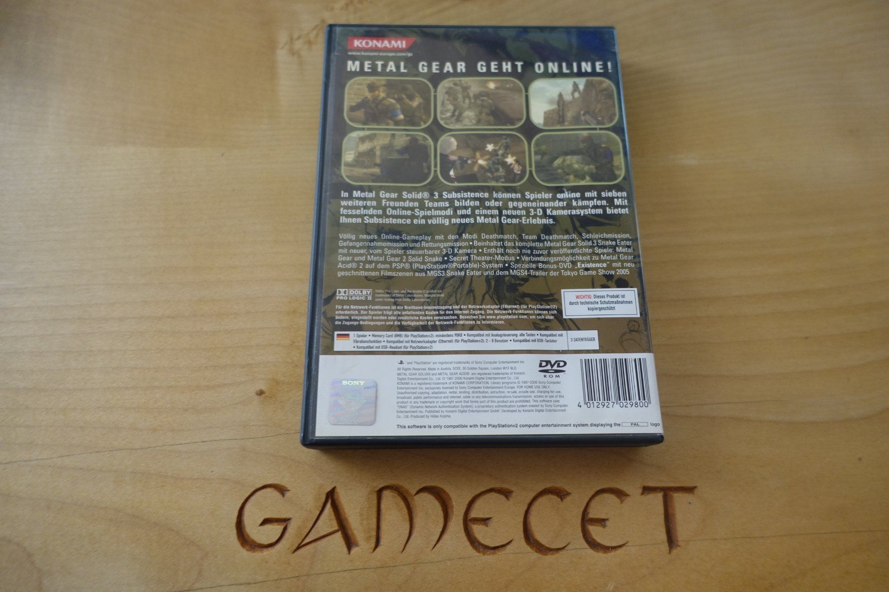 Sony Spiele: Metal Gear Solid 3: Subsistence – Gebraucht aus Steinach von Gamecet 2