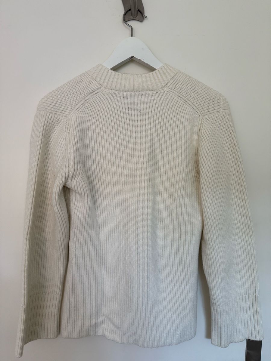 Massimo Dutti Maglioni & Felpe: Massimo Dutti Sweater V-Neck White – Usato da Baden venduto da fri_d2xs 1