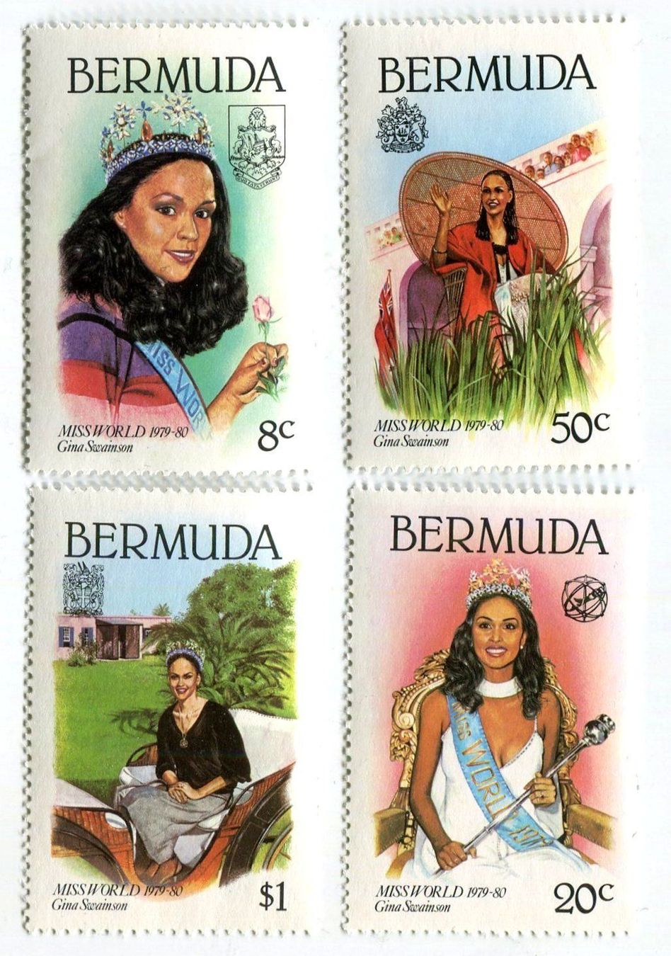 Alle Briefmarken: Briefmarken "Miss World". Bermuda. – Neu und originalverpackt aus Basel von Butsch5