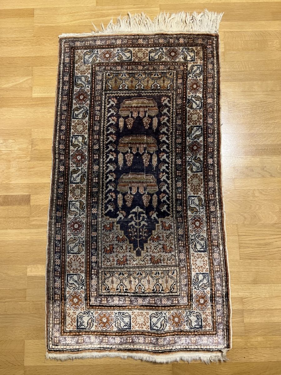 Teppiche: Perserteppich, dunkelblau-beige, Grösse ca. 110 x 59 cm – Gebraucht aus Othmarsingen von Sumeja