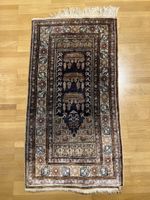 Perserteppich, dunkelblau-beige, Grösse ca. 110 x 59 cm