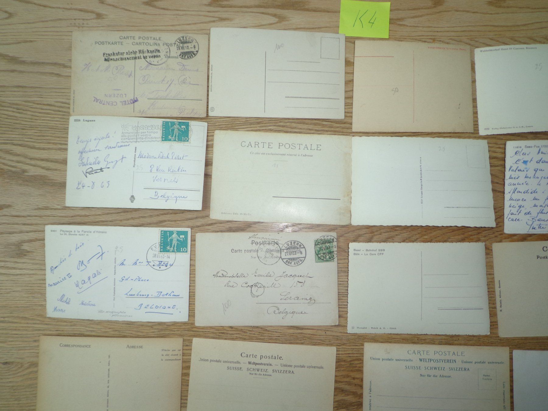Cartoline postali: Antike Postkarten Ansichtskarten Schweiz Sammlung 20 Stück – Usato da Andeer venduto da Baerenburger 6