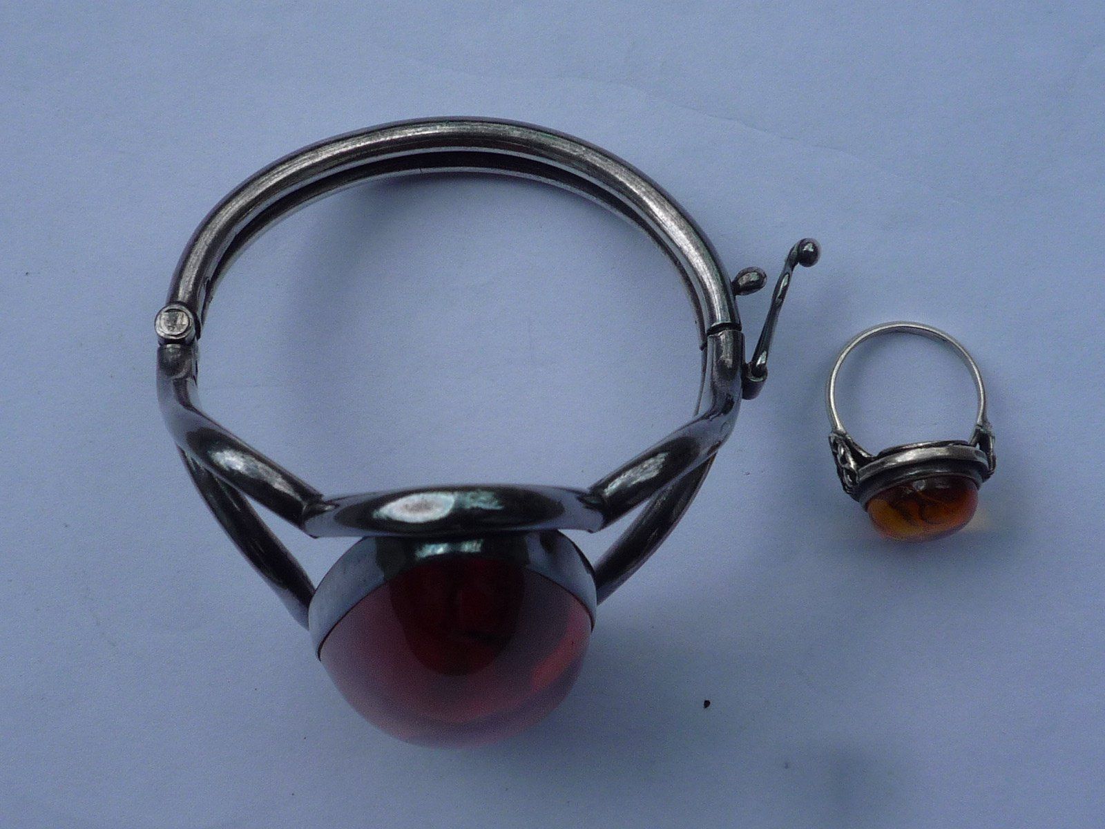 Bracciali & Braccialetti: Bersteinschmuck Armring Silber 925 – Usato da St. Gallen venduto da Gartenfreund 1