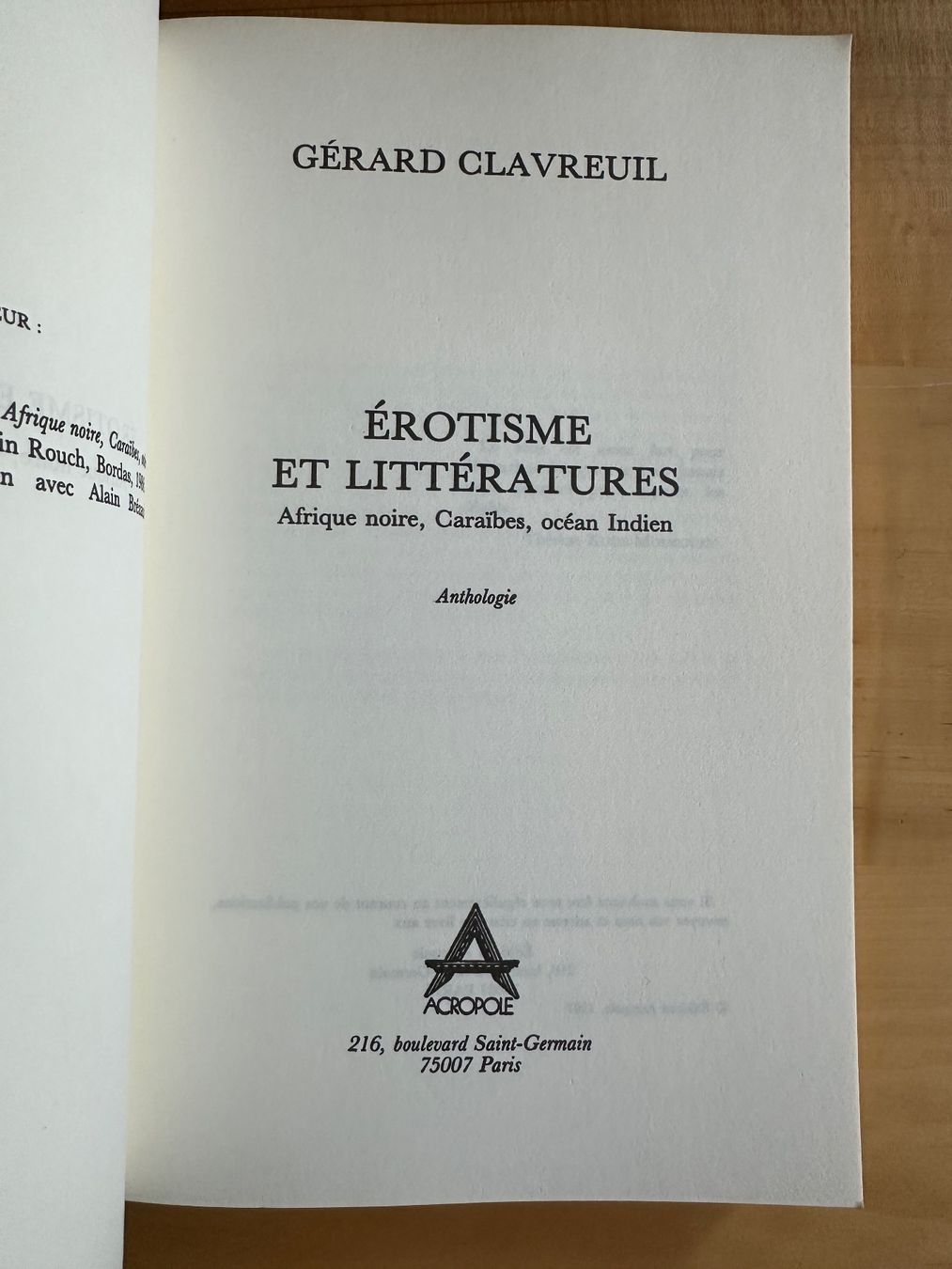 Livres: Erotisme et Littératures – D'occasion à Bern par mordswein 1