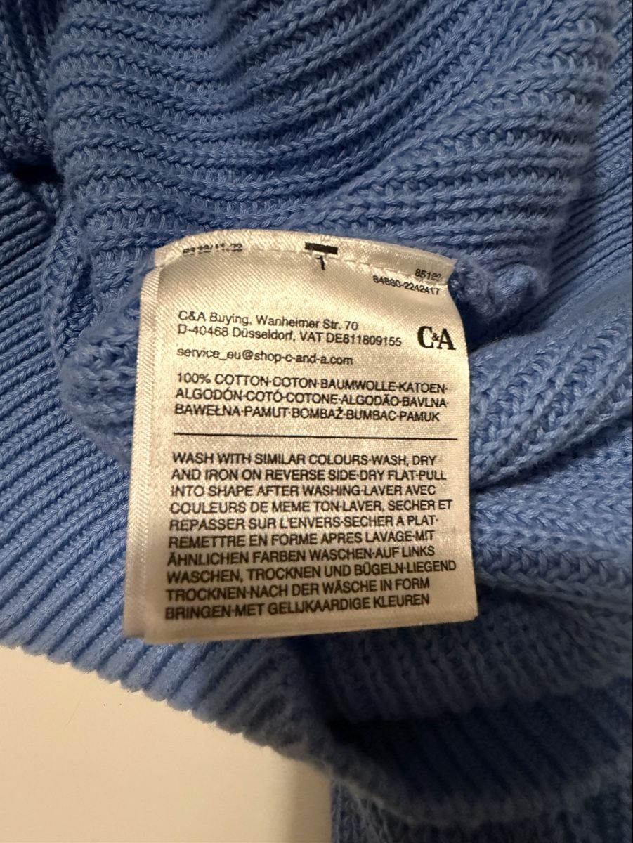 C&A Maglioni & Felpe: Wunderschöner, blauer Pullover C&A Grösse M. Wie neu.  – Nuovo (secondo la descrizione) da Adliswil venduto da StephanieAnnina 5