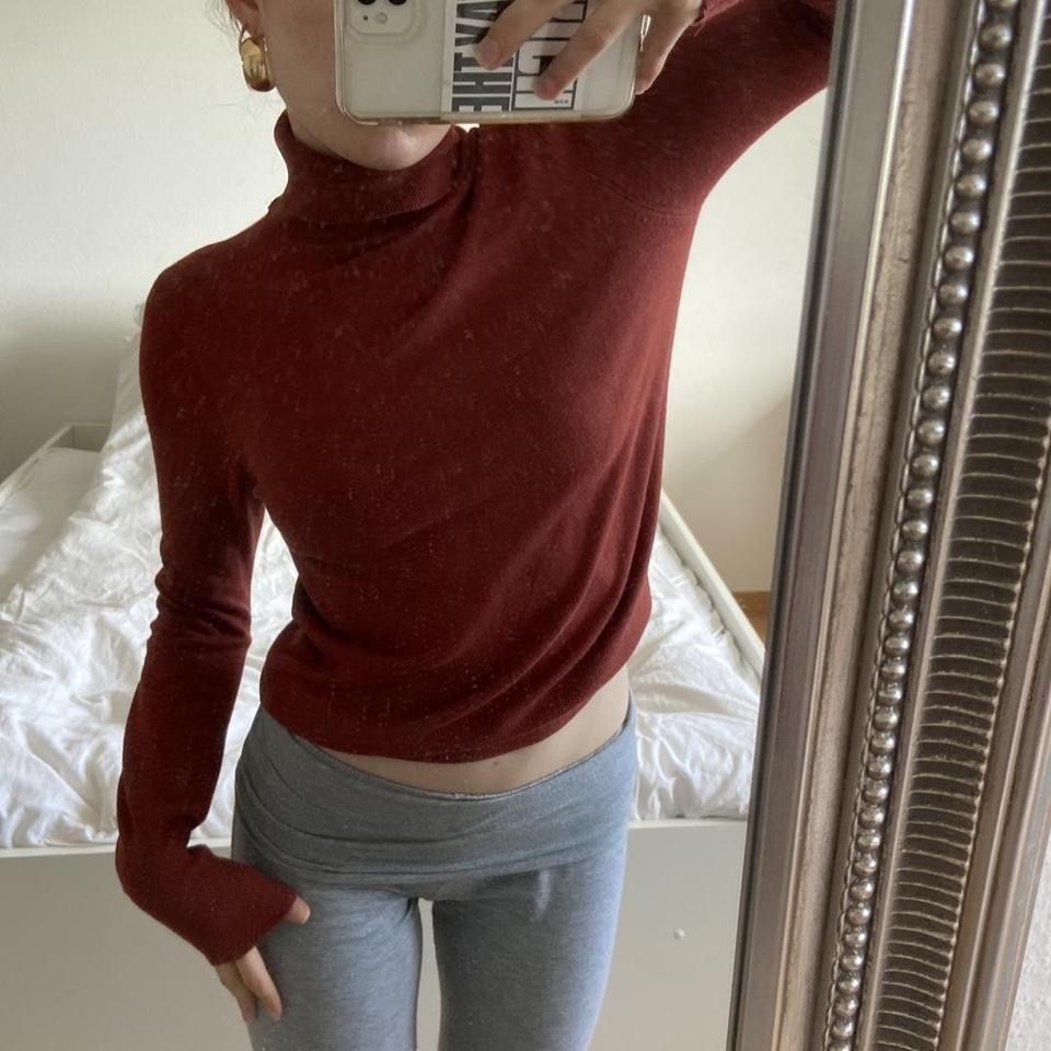 Only Pullover & Sweatshirts: Orange rust colored knitted turtleneck  – Gebraucht aus Spiegel b. Bern von pre1ovedthreads 4