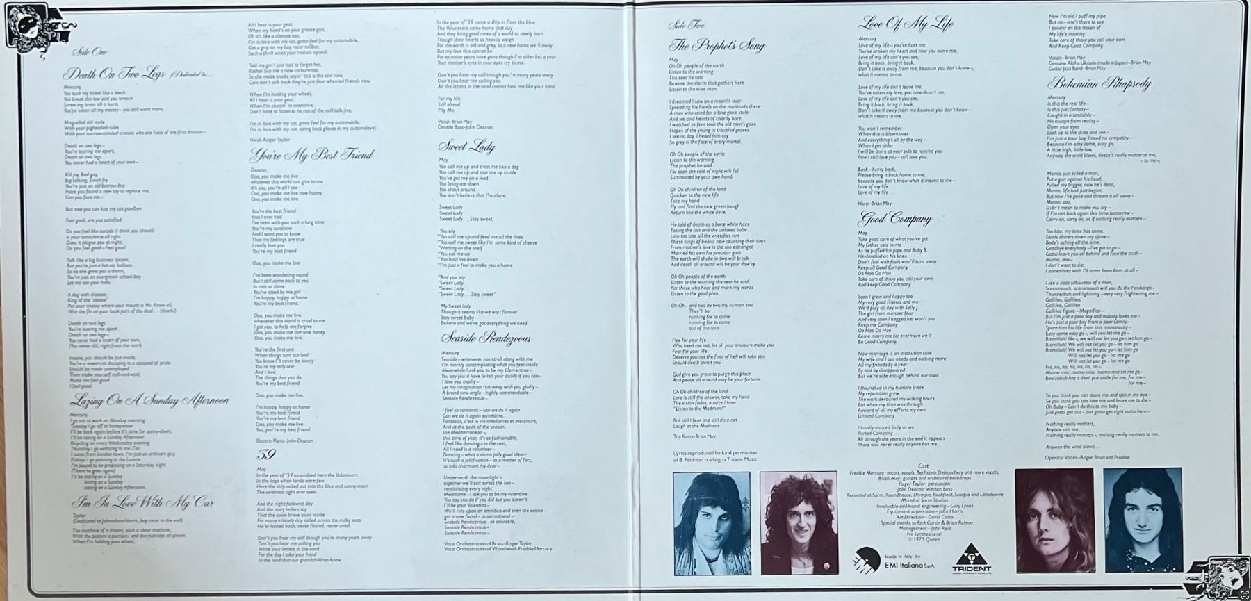 Vinyles: QUEEN - A NIGNT AT THE OPERA - Vinyl LP – D'occasion à Horw par Belowzero0 2
