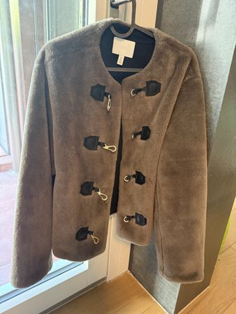 Manteau fausse fourrure H&M taille S - Comme neuf!