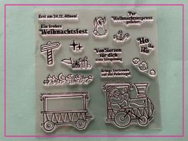 Weihnachtszeit Motive und Texte - Silikonstempel