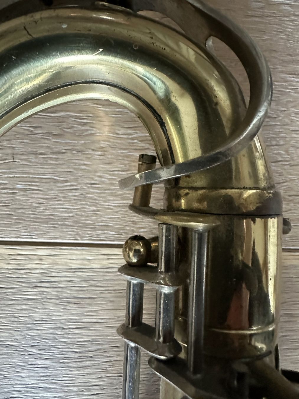 Strumenti musicali: Saxophon Tenor defekt – Difettoso da Stettlen venduto da Mikeoxo 3