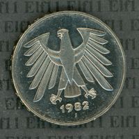DEM___5.00 1982J unz 5 Deutsche Mark