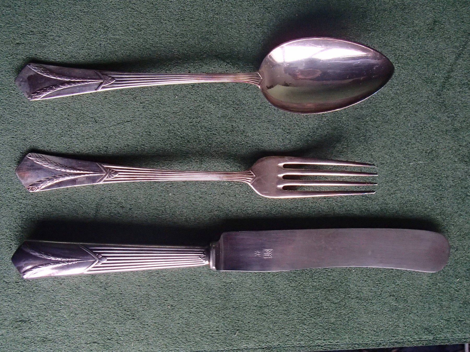 WMF Forchette: WMF Jugendstil Besteck versilbert – Usato da Schöfflisdorf venduto da pullux 2