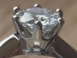 Luxus 1 ct.17/7 Ring Silber Moissanite
