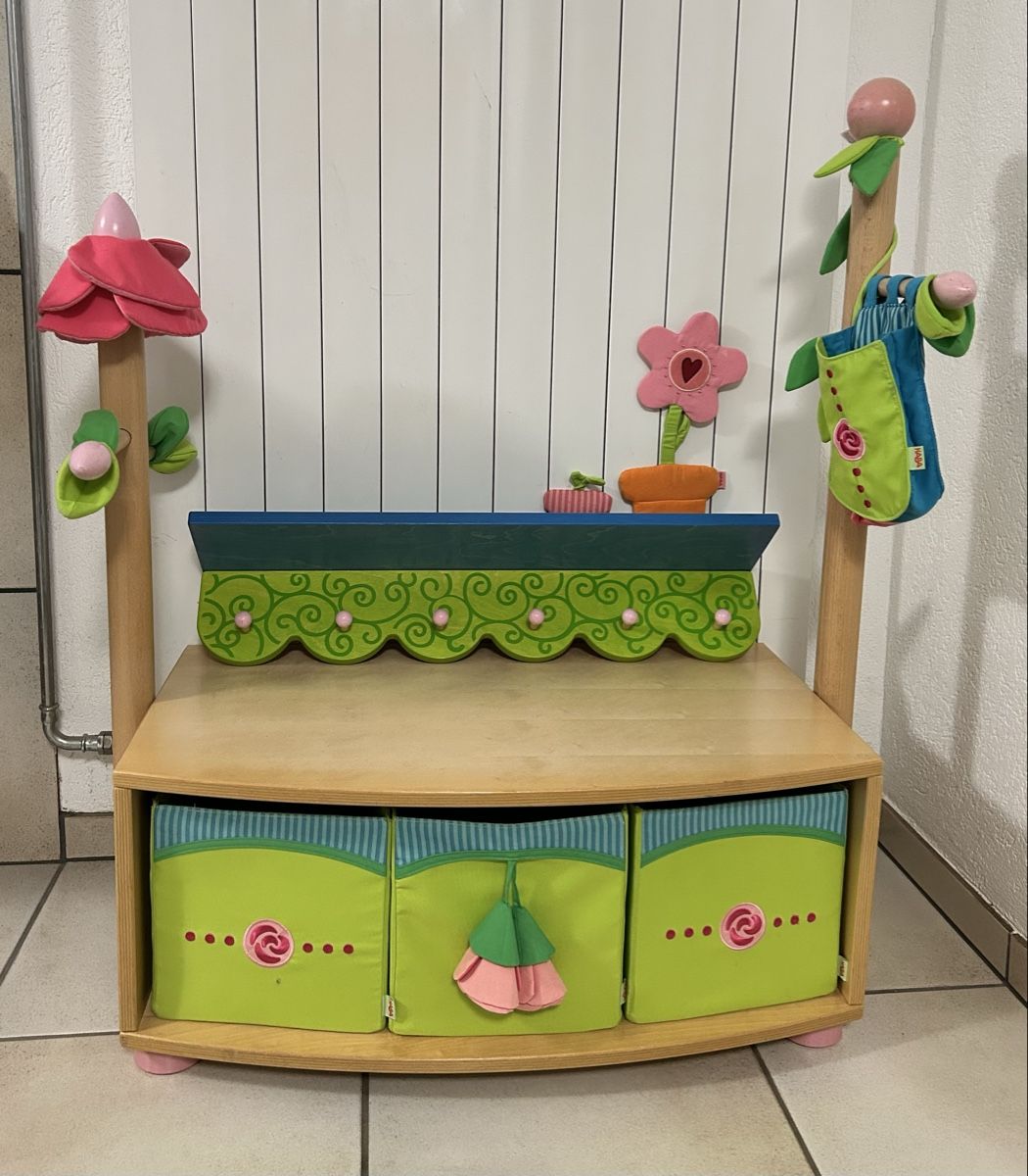 Haba Guardaroba: Kindergarderobe mit Sitzbank HABA – Usato da Auswil venduto da Kasiopeia72