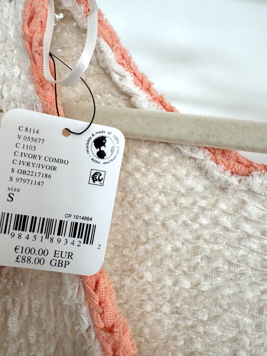 Top: Free People Cream knitted vest – Nuovo e nell'imballaggio originale da Zürich venduto da di_archive 2