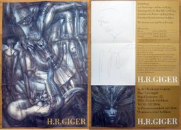 H. R. Giger (1940-2014) Maler - sign. Einladung