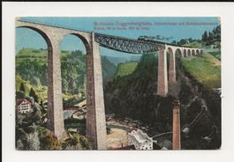 AK ca.1910 Bodensee-Toggenburgbahn Sitterbrücke mit Zug