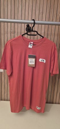 The North Face T-Shirt Herren Grösse L/G rot mit Aufdruck