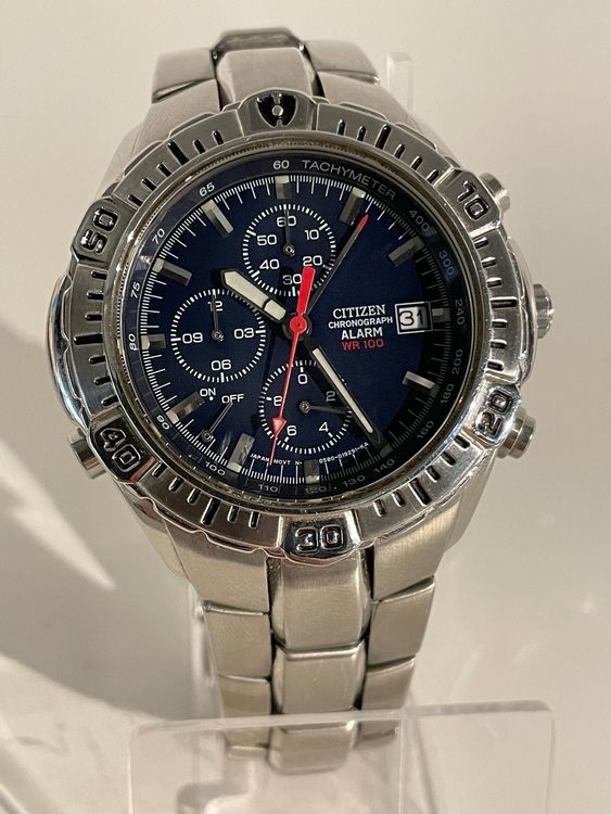 Citizen alarm clearance chronograph wr 100