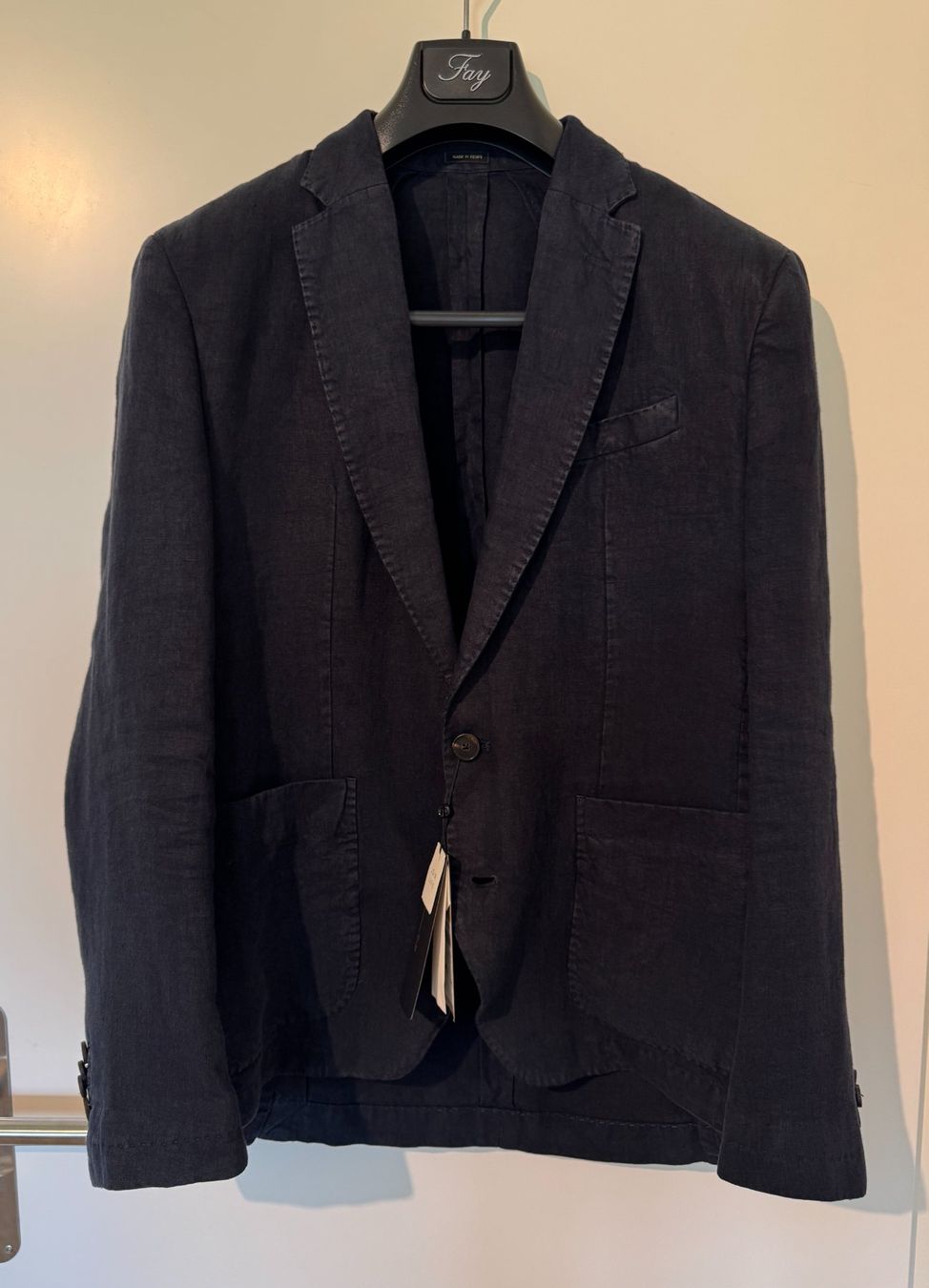 Massimo Dutti Giacche: NEU Jacket Blazer Leinen Dunkel-Blau MASSIMO DUTTI 48 / M – Usato da Männedorf venduto da LTMCS