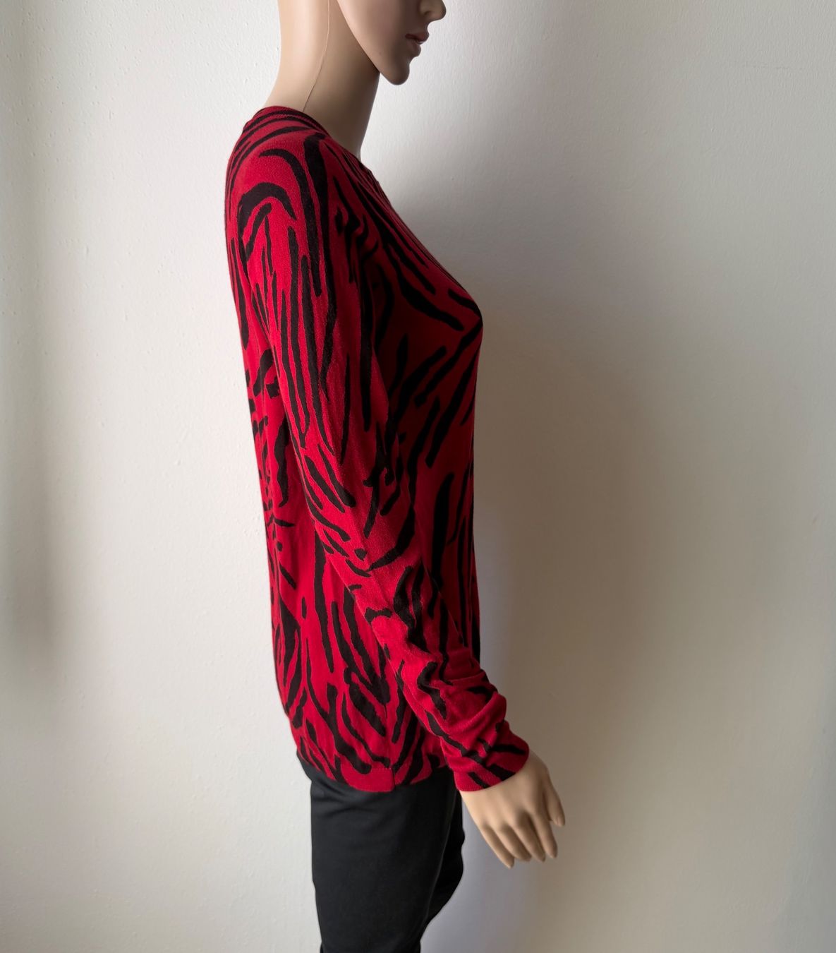 Maglioni & Felpe: roter WHISTLES Pullover mit Zebramuster ❤️ – Usato da zürich venduto da vintage12 6