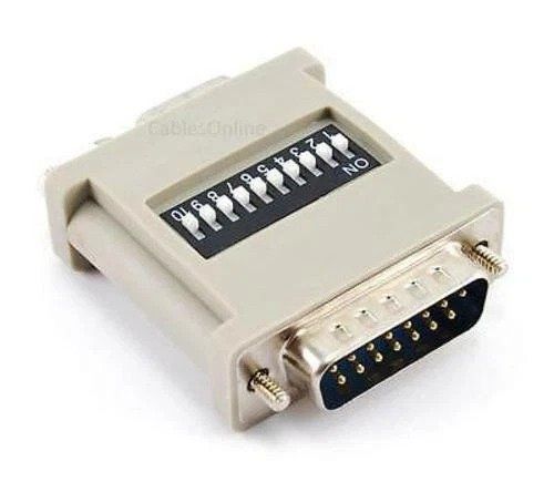 Unità & Adattatore: HD15 VGA auf DB15 MAC Adapter mit DIP-Schalter – Nuovo e nell'imballaggio originale da Luc (Ayent) venduto da hom_zqq5 2