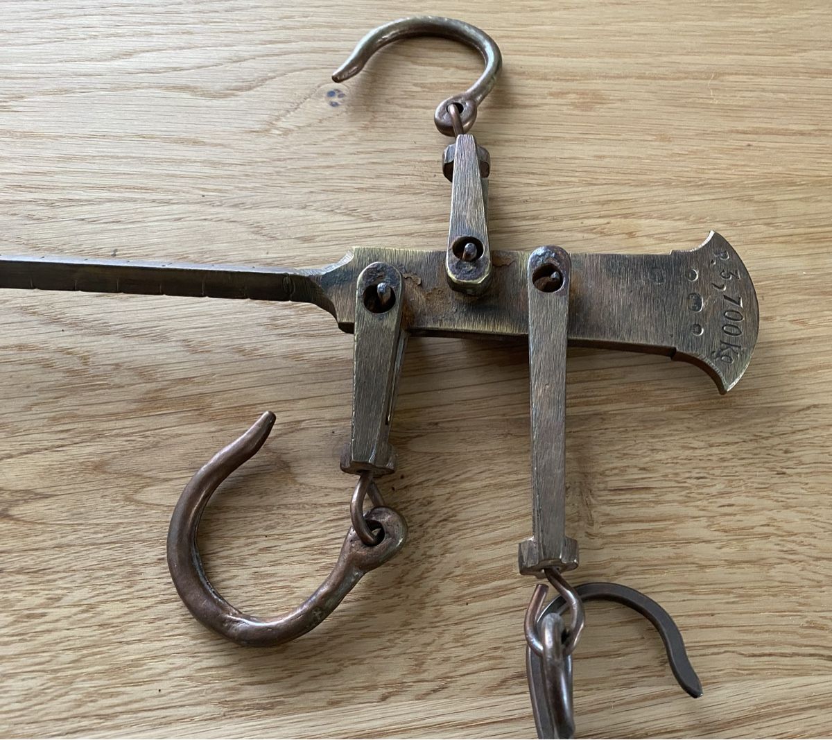 Bilance e pesi: Antike Balkenwaage ca. 1850 – Usato da Geroldswil venduto da Marlenca 3