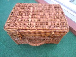 Picknickkorb aus Weide, vintage