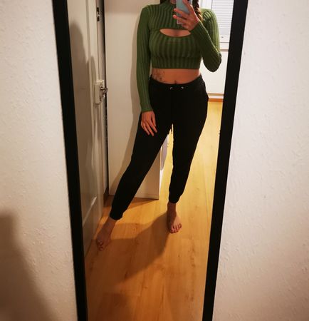 BDG Urban Outfitters Crop Top, Grün, Grösse M - Herbst
