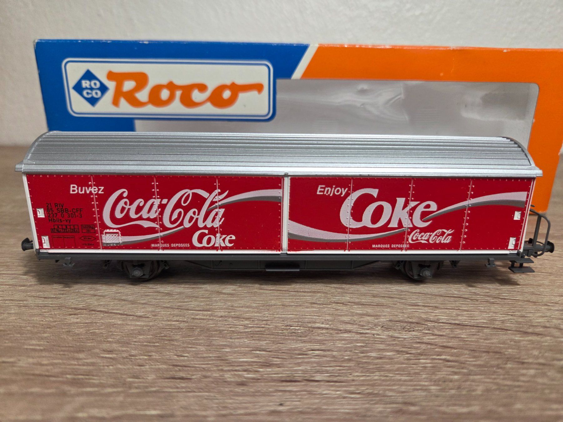 Roco Modellini di ferrovie: Roco 291026 Güterwagen Coke SBB H0 – Nuovo e nell'imballaggio originale da St-Aubin-Sauges venduto da Lo_Go