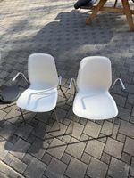 2 Stk. Esszimmerstühle, Armlehnstühle, Weiss, Top Zustand!