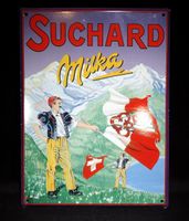 Emaille Schild Suchard Milka, Schweizer Motiv