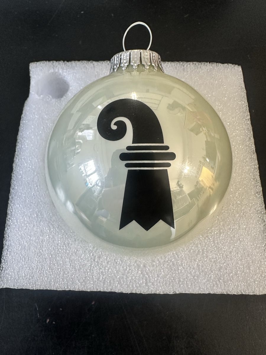 Tutte le decorazioni: Basler Weihnachtskugel,  neu, mit Baslerstab Motiv! – Usato da Basel venduto da fasnachtsoutlet1965