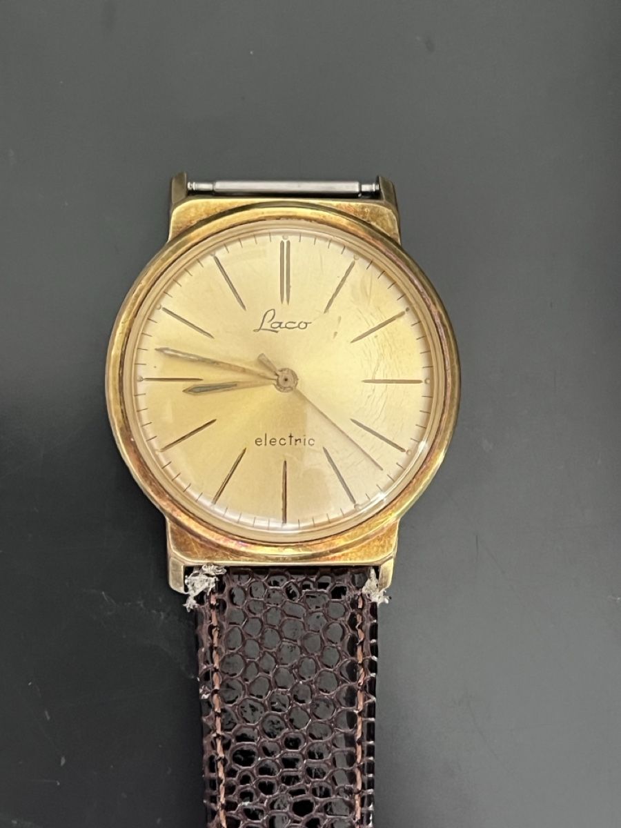 Orologi: Montre LACO électrique - plaquée or – Difettoso da BREMBLENS venduto da Lafoudre