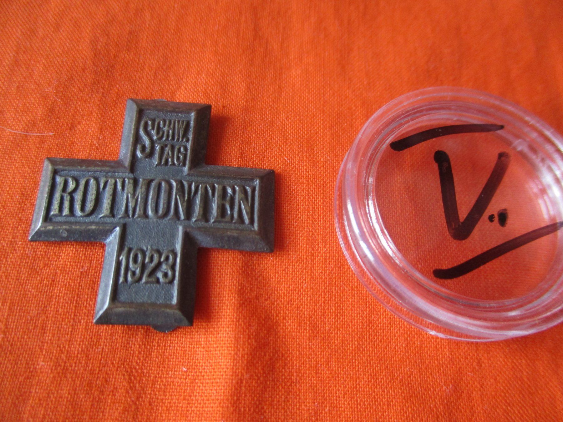 Placchette & Badge: Abzeichen Schwingfest Rotmonten 1923 – Usato da Birsfelden venduto da alles-muss-raus