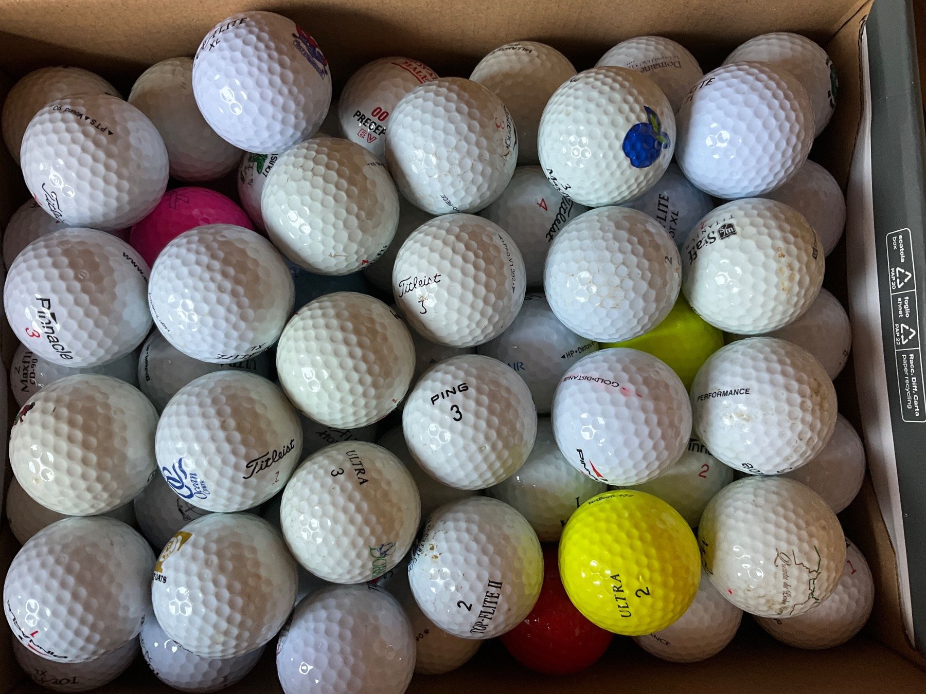 Bälle: 92 balles de golf – Gebraucht aus Gland von DL2004 7