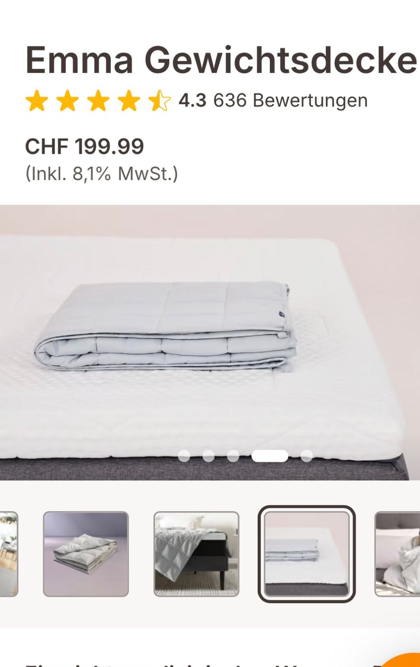 Emma Coperte: Emma Gewicht Decke  Weighted Blanket - Neu – Nuovo e nell'imballaggio originale da Olten venduto da Lara1967 5