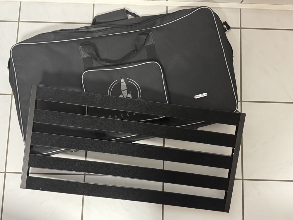 Sac De Transport Pour Pédalier Guitare - Tissu Oxford Résistant - Dimensions 58x33x10 Cm - Plusieurs Poches - 14