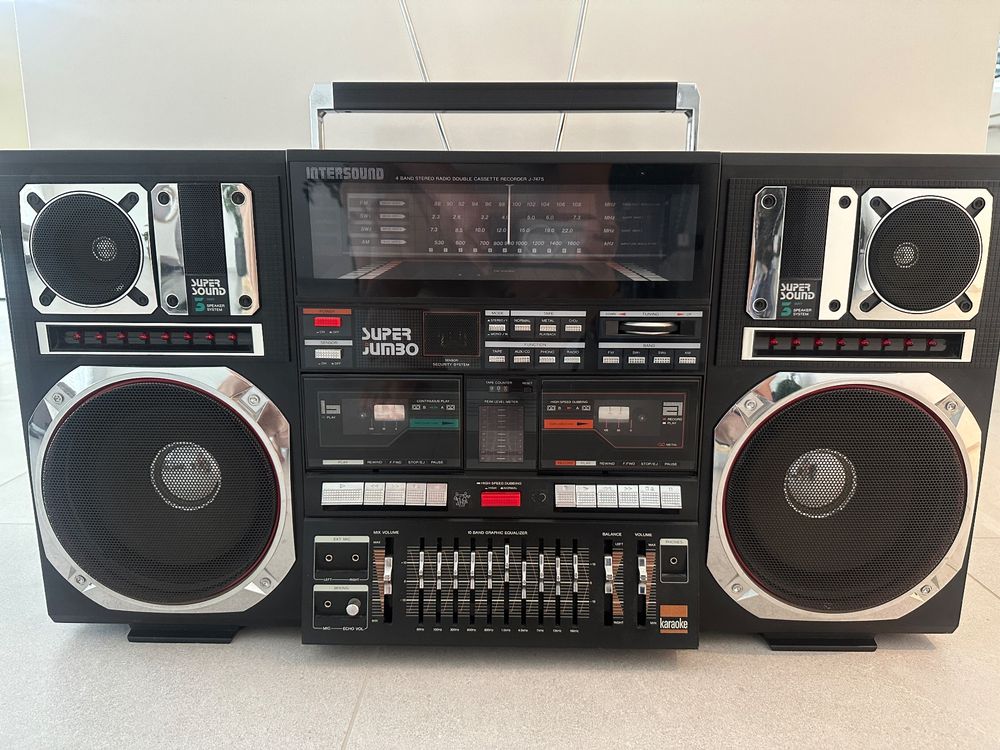 Ghettoblaster Schneider TR 6857/19 - Boombox Vintage Noir - Fonctionnel (Occasion)