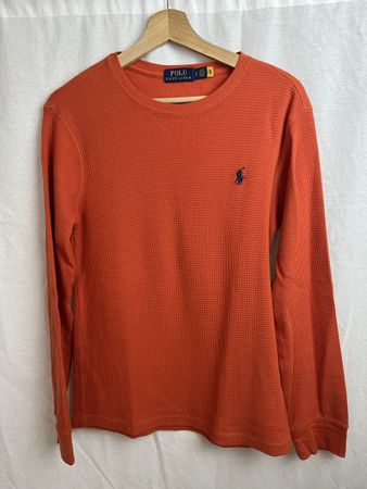 Pull Ralph Lauren orange pima coton 